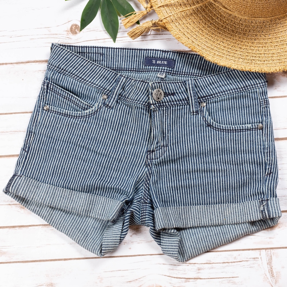 Pinstripe Shorts